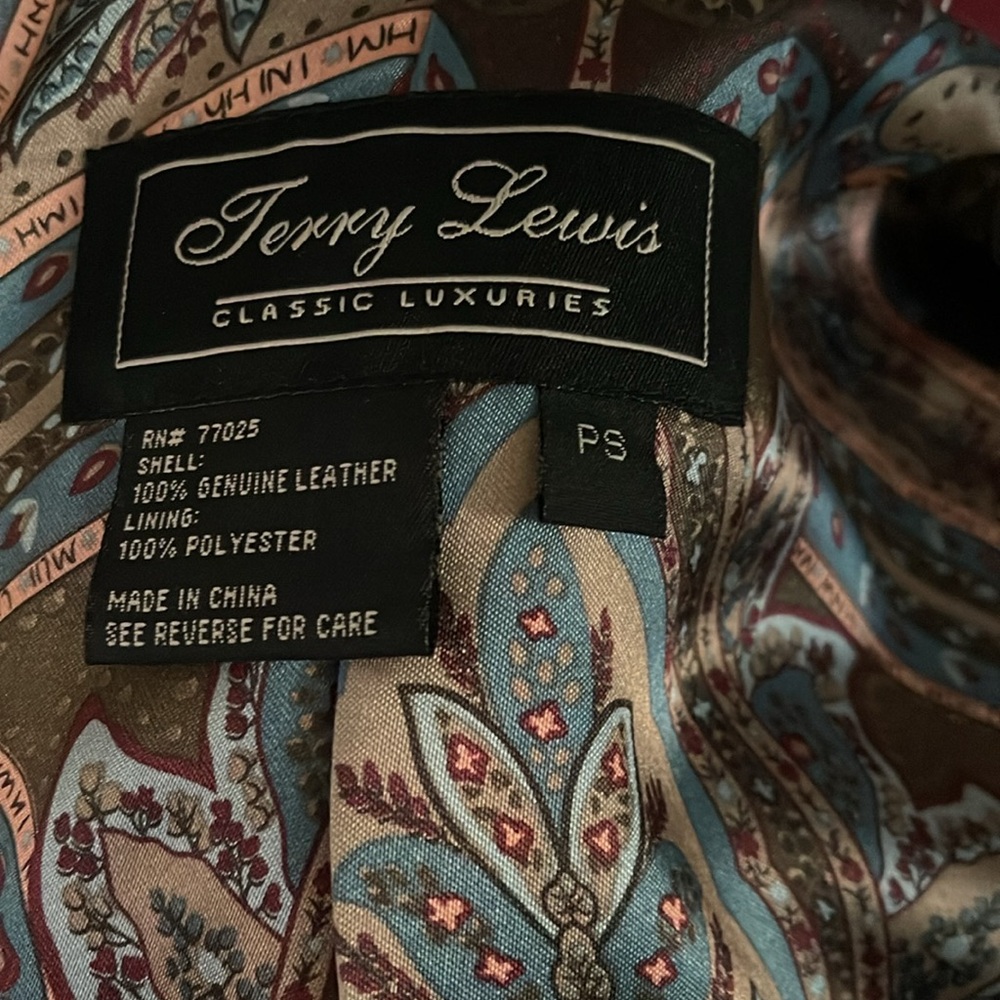 Terry Lewis Vintage Red Leather Jacket NWOT - Picture 6 of 10